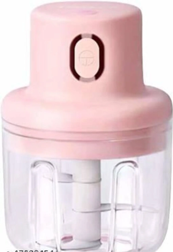 Wireless Electric Chopper with USB Charging Premium Stainless Steel Tool -  Free Size, Pink,  Plastic, Electric  Chopped,  Pack of 1